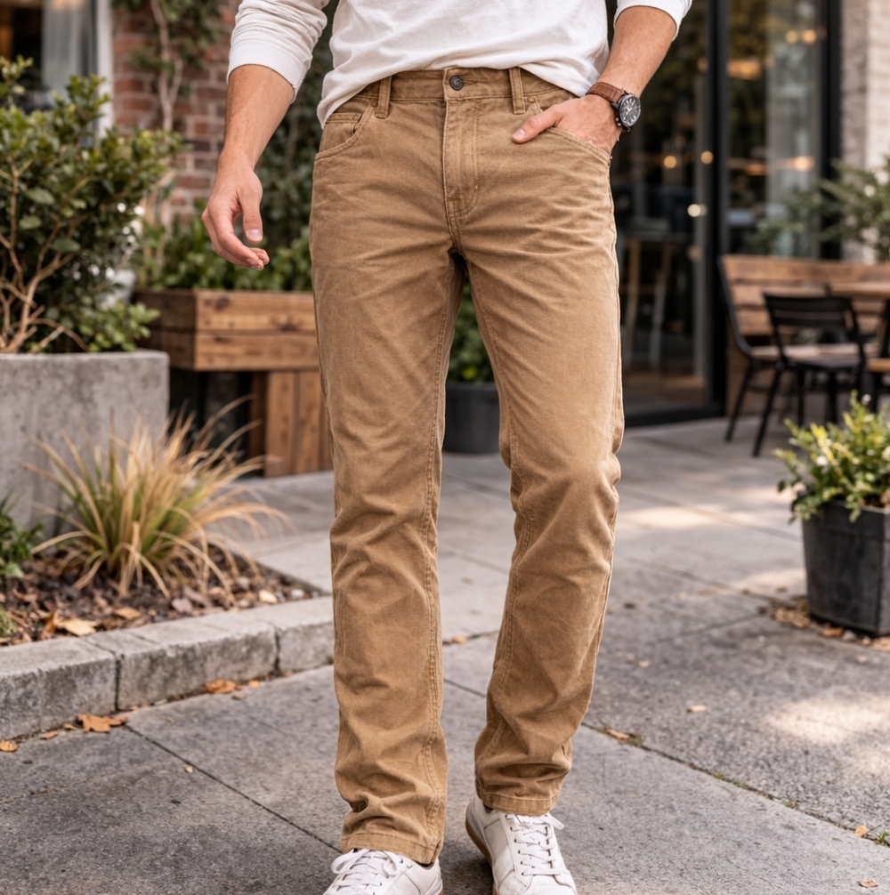 Hollister Light Brown Corduroy Pants Size 32 Men's  Casual Corduroy Pants